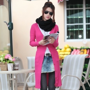 2012 autumn and winter sweater outerwear female cardigan new arrival sweater women vintage design loose long sweater