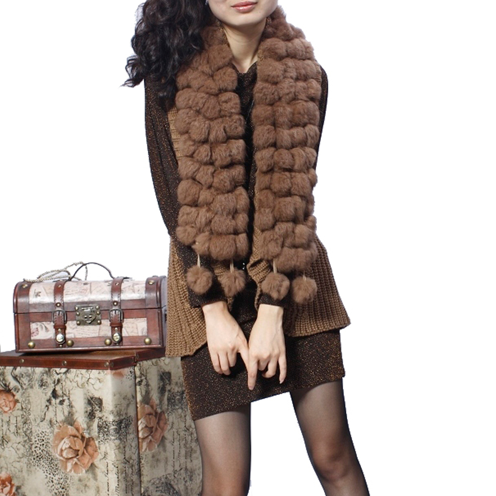 2012 autumn and winter sweater rex rabbit hair vest female fashion sleeveless all-match small cape