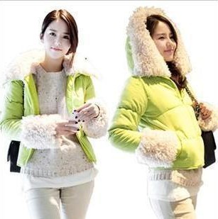 2012 autumn and winter thickening thermal outerwear berber fleece long-sleeve slim cotton-padded jacket wadded jacket