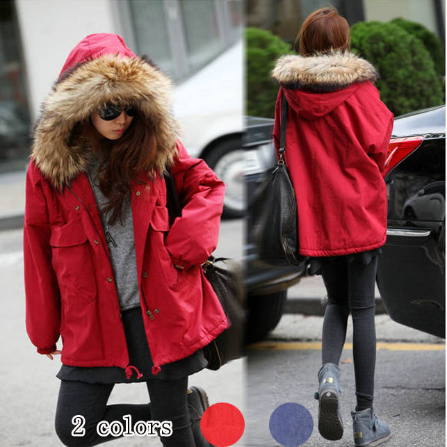 2012 autumn and winter women 681101 casual thickening thermal berber fleece liner hooded wadded jacket cotton-padded jacket