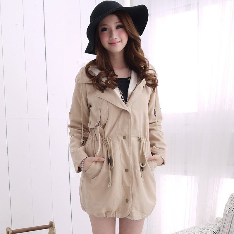 2012 autumn and winter women cool fashion with a hood trench cardigan new arrival 7 (WC060)