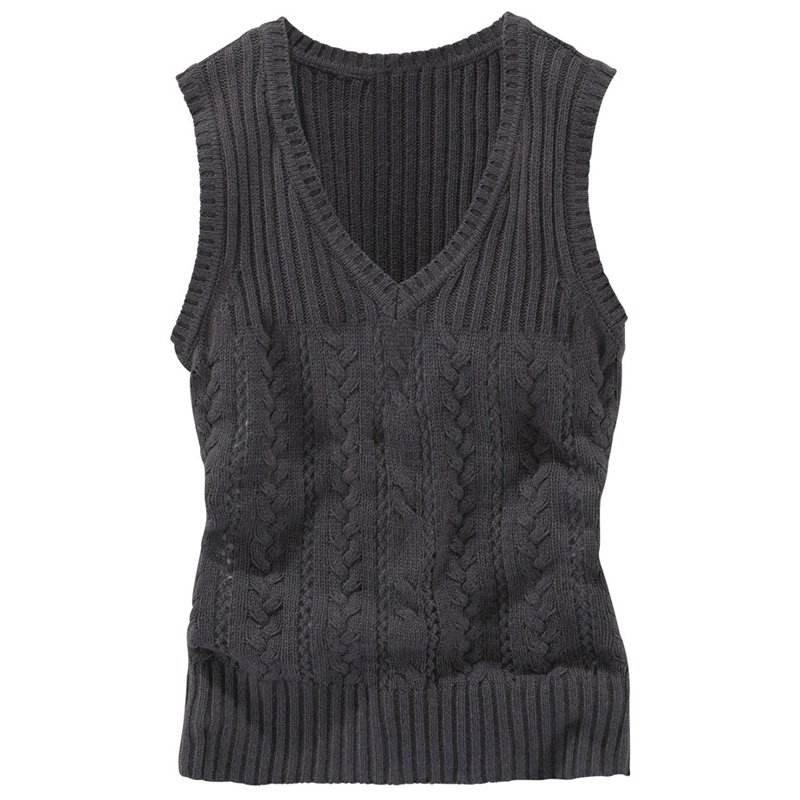 2012 autumn and winter women fashion thread cutout V-neck woven vest pullover sweater tm8033