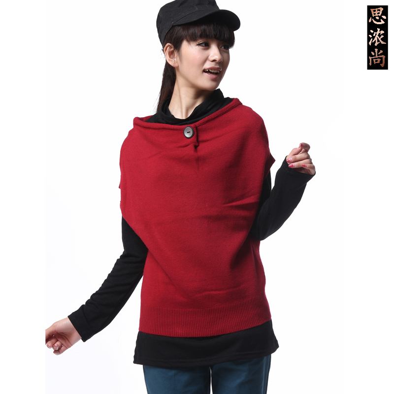 2012 autumn and winter women loose sweater o-neck pullover sweater