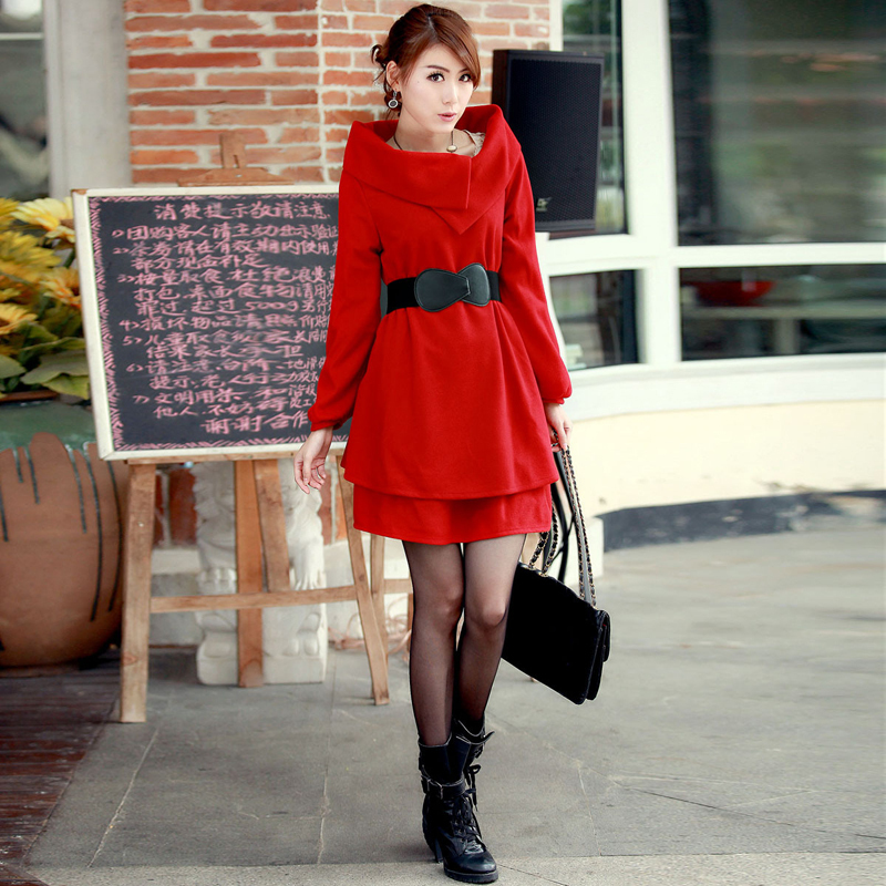 2012 autumn and winter women medium-long cloak woolen outerwear trench overcoat maternity clothing