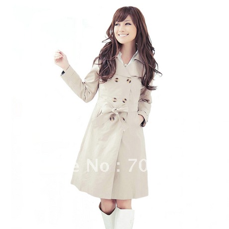 2012 autumn and winter women overcoat double breasted winter fashion trench 575