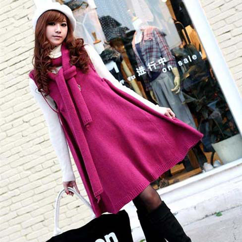 2012 autumn and winter women QIUSHUIYIREN slim princess school wear thickening sweater dress AYILIAN
