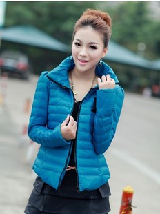 2012 autumn and winter women short design cotton-padded jacket thermal short design stand collar small cotton-padded jacket down