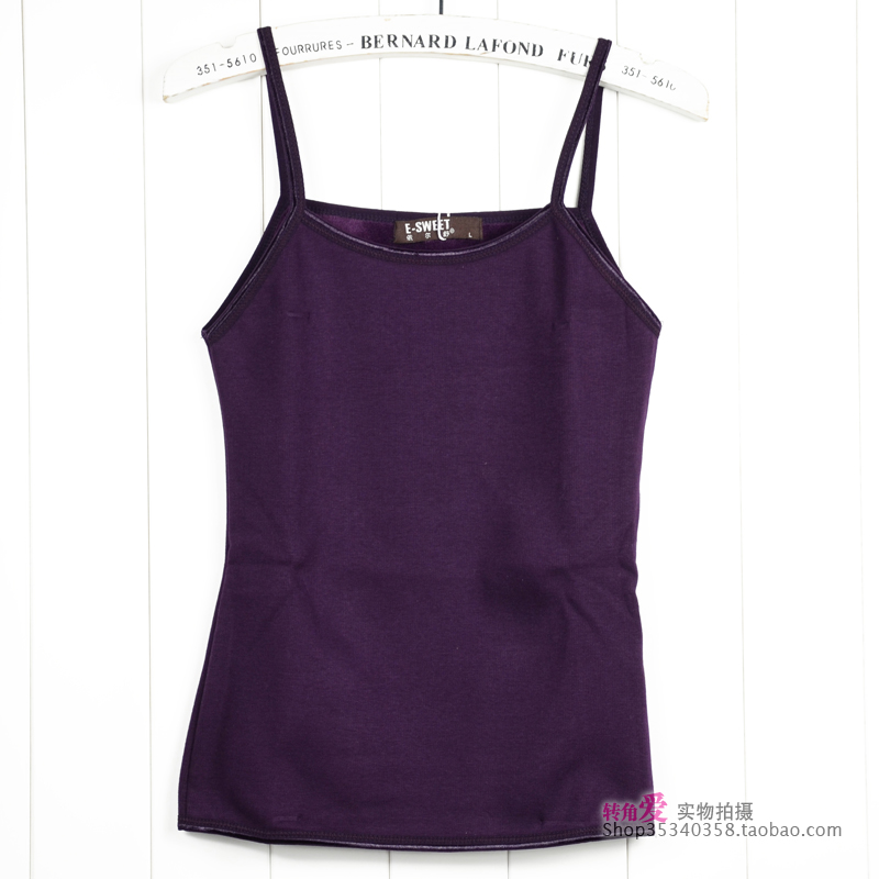 2012 autumn and winter women wool cashmere thickening women's spaghetti strap plus velvet thermal vest