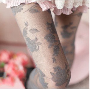 2012 Autumn Arrival Sweety Lace Knitted Vitage Flower Fishnet Tight Pantyhose Tights