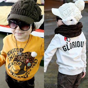 2012 autumn cartoon child baby boys clothing girls clothing sweatshirt outerwear top 4978