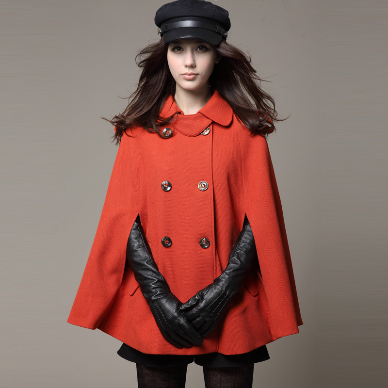 2012 autumn cloak overcoat outerwear cape british style cloak trench outerwear female spring and autumn 3988