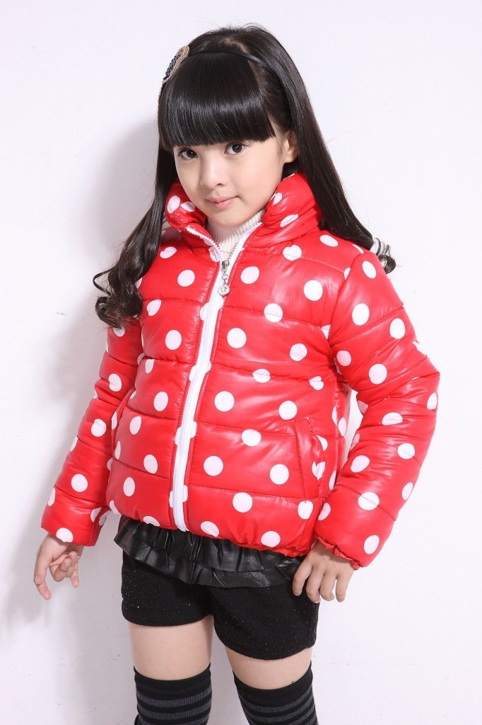 2012 autumn clothing wholesale Girls down/parkas snowwear cardigan jacket coat 4pcs/lot Free shipping