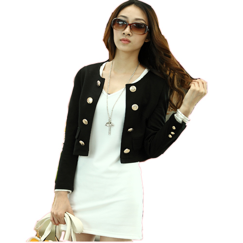 2012 autumn elegant coat double breasted slim women's design short outerwear spring and autumn cardigan
