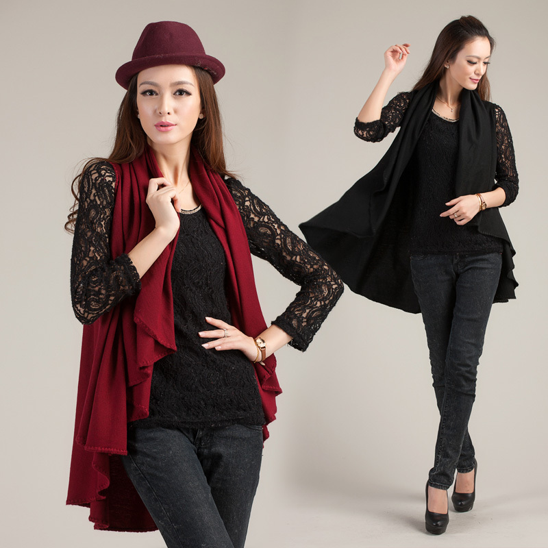 2012 autumn elegant irregular long design sweater cardigan c1982