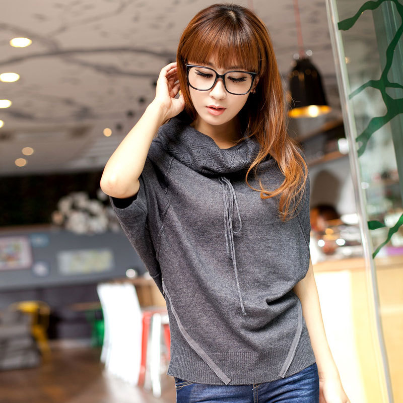 2012 autumn fashion batwing shirt personality avant-garde sweater