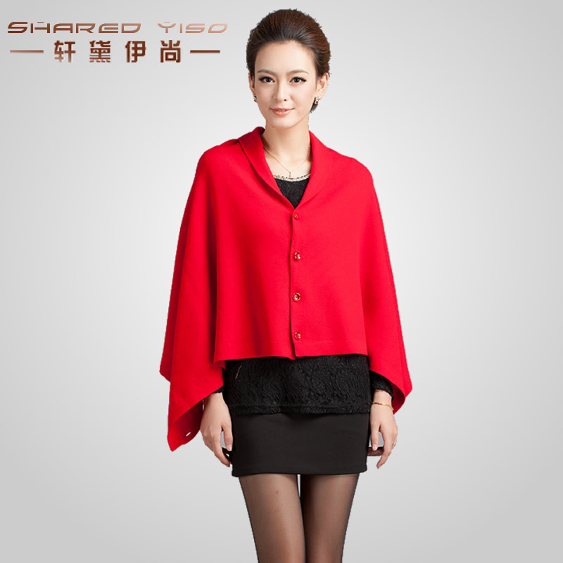 2012 autumn fashion street style cloak short design sweater cardigan loose sweater women's