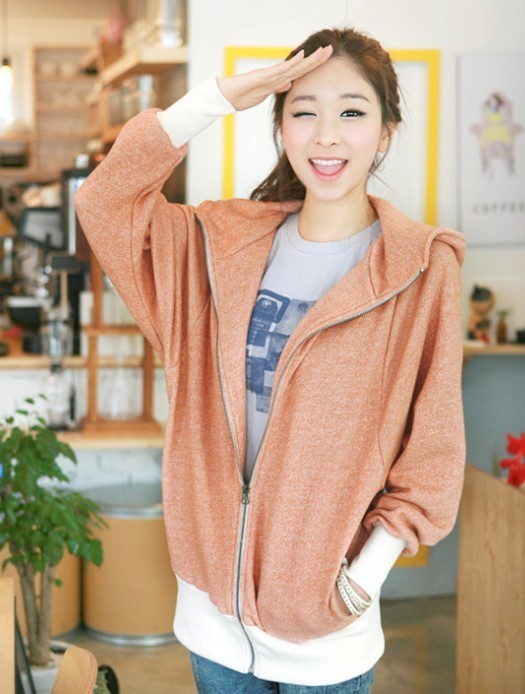 2012 autumn fashion with a hood long-sleeve outerwear 9226