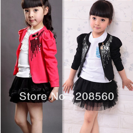 2012 autumn girls clothing child blazer coat cardigan Small leisure suit 11633