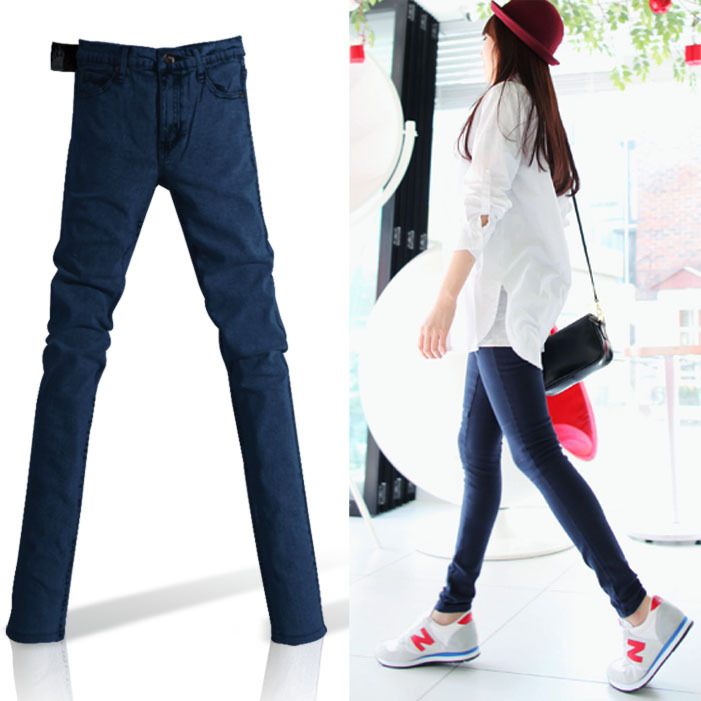 2012 autumn jeans female tide of trousers slim skinny pants female pencil pants trousers