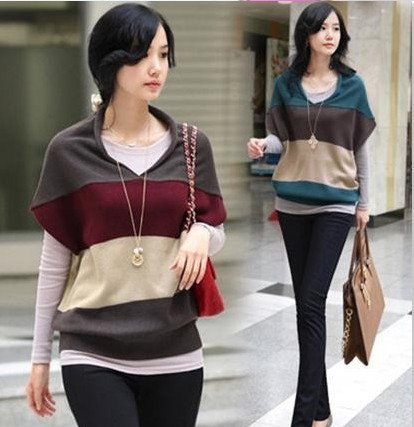 2012 autumn m984 women's sleeveless loose plus size sweater outerwear