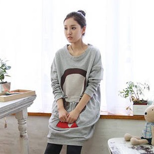 2012 autumn maternity clothing plus size maternity long design maternity sweatshirt loose top maternity long-sleeve T-shirt