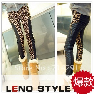 2012 autumn new arrival autumn and winter women pencil faux leather safety pants legging
