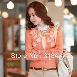 2012 autumn new arrival cardigan female long-sleeve plus size women's sweater ladies knitted sweater outerwear