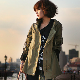 2012 autumn new arrival fashion clothes trench medium-long casual fashion outerwear female c882