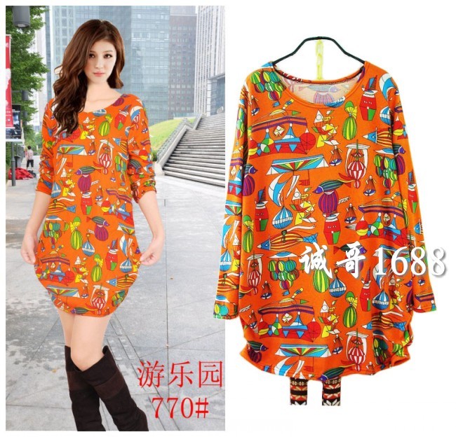 2012 autumn new arrival plus size clothing mm fashion elegant plus size one-piece dress