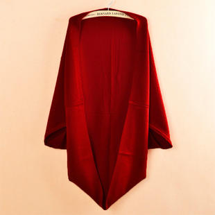 2012 autumn new arrival plus size women cardigan long design cape outerwear sweater