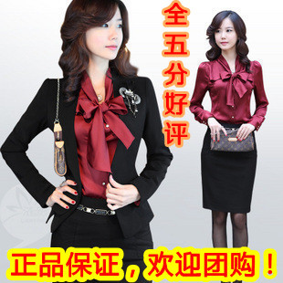 2012 autumn new arrival professional set women's fashion skirt ol elegant formal work wear piece set