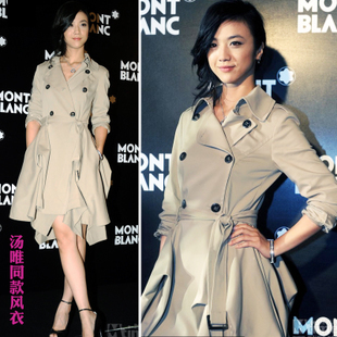 2012 autumn new arrival slim spring and autumn women's trench outerwear Drop/Free Shipping