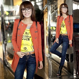 2012 autumn new arrival trench outerwear women's slim medium-long autumn and winter trench outerwear female