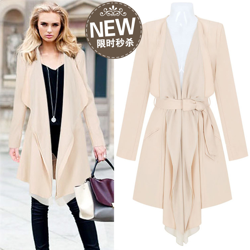 2012 autumn new arrival women's trench fashion long-sleeve outerwear trench