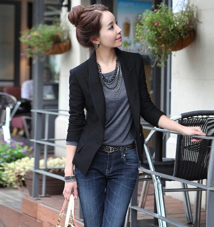 2012 Autumn new Korean wild Slim a buckle Ms. Slim small jacket code Siu Sai