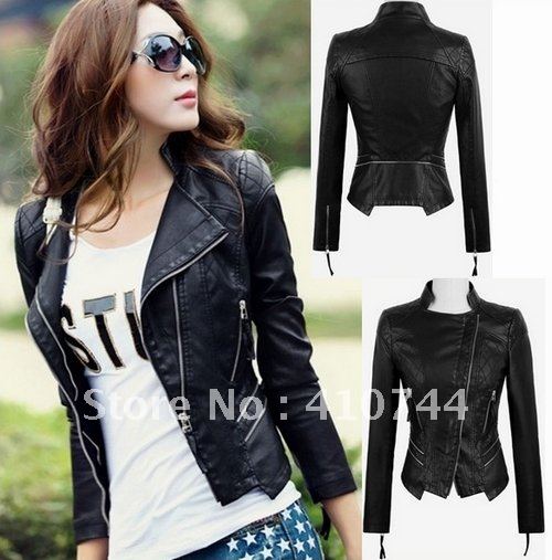 2012 Autumn New Style Ladies washable Leather jacket coats womens short Streetwear jackets coat high quality hot selling!