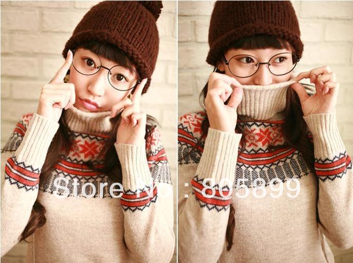 2012 Autumn New Women's Christmas Deer Prints Knit Long Sweater, Winter Sweater,free shipping 9913