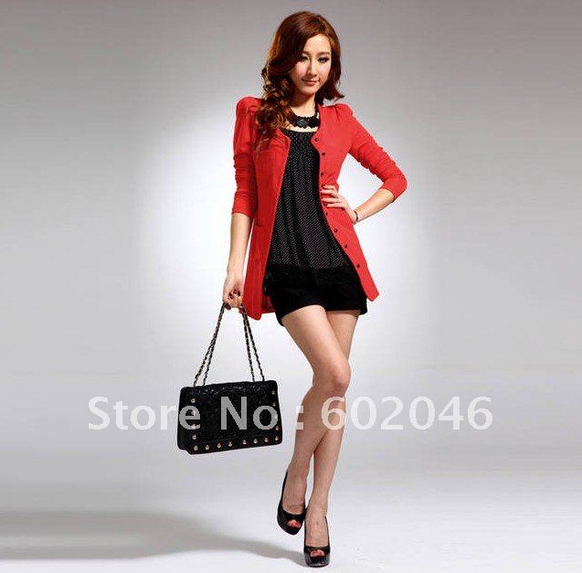 2012 autumn outfit new Han2 Ban3 women's single breasted cultivate one's morality dust coat/fashion dress +free shipping
