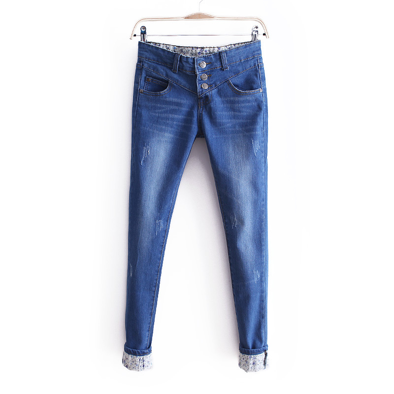 2012 autumn pants slim water wash female pencil pants skinny pants trousers jeans wk1325