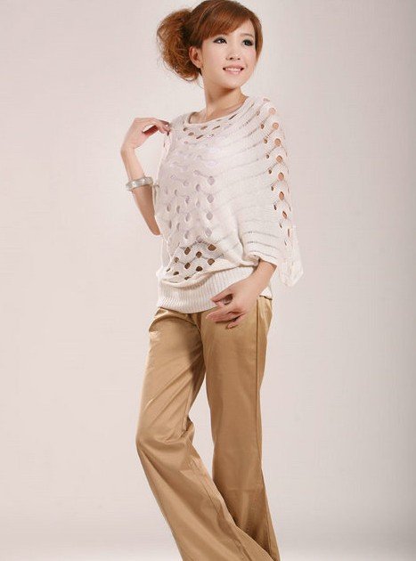 2012 Autumn Plus Size  Batwing Sleeve Shirt  Sun Protection  Women's Clothing  Free Shipping