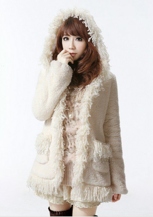 2012 Autumn Plus Velvet Thickening Domesticated Hen Outerwear Cardigan Women Thickening Berber Fleece Thermal Cotton-padded