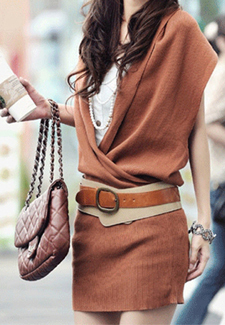 2012 autumn sexy knitted one-piece dress elegant women's slim hip tight dress Free shipping