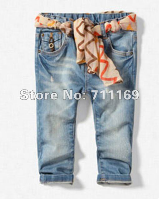 2012 autumn silk scarves  children belt   fashionable jeans