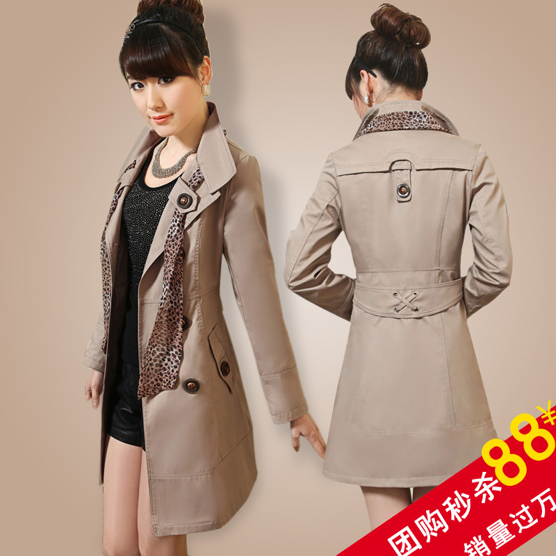 2012 autumn slim waist grace woman overcoat double-breasted lady winDcoat ,women wind coat FREE  SHIPPING ,FREE GIFT