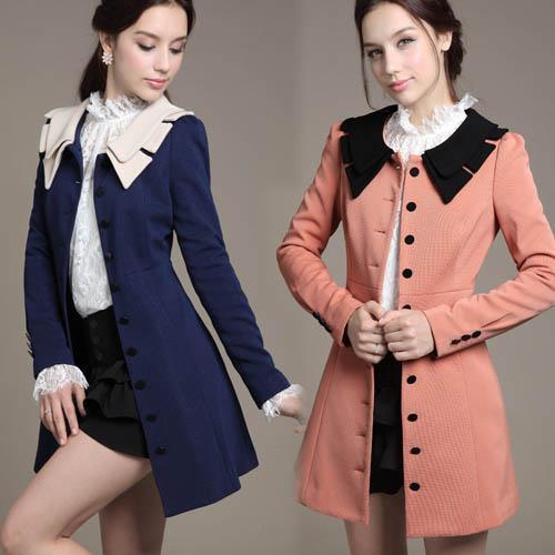 2012 autumn slim women's medium-long plus size fashion clothing female outerwear spring and autumn outerwear