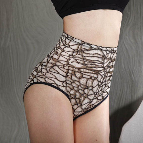 2012 autumn stone pattern viscose puerperal high waist butt-lifting body shaping panties abdomen drawing pants