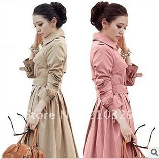 2012 autumn trench female outerwear spring and autumn casual women's trench