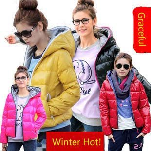 2012 autumn winter fashion women's coat with a hoody thermal wadded jacket cotton-padded coat outerwear 4colors A1002