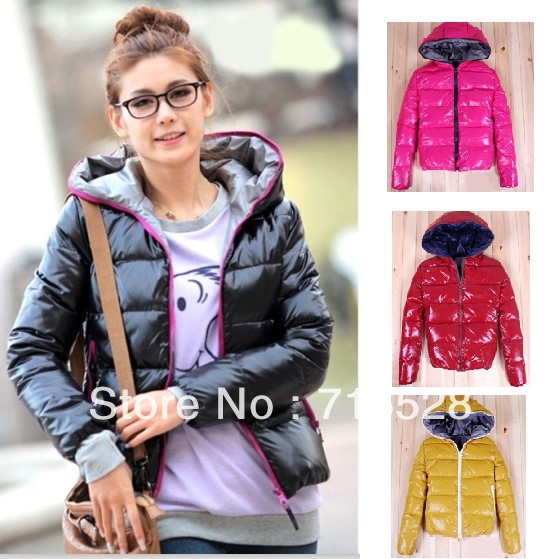 2012 Autumn Winter Fashion Women's Coat With A Hoody Thermal Wadded Jacket Cotton-padded Coat Outerwear 4Colors Free Shipping