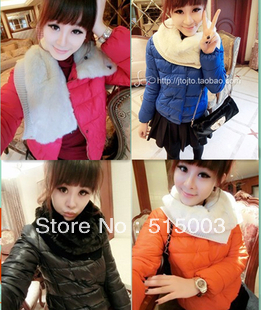 2012 autumn winter fashion women's coat with a hoody thermal wadded jacket cotton-padded coat outerwear 4colors;Free shipping